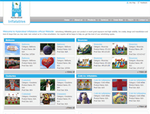 Tablet Screenshot of hyderabadinflatablesmedia.com